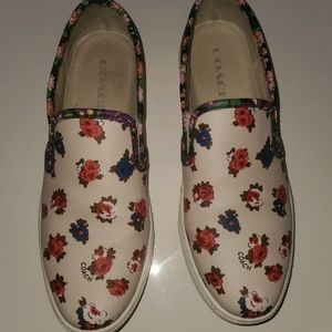Coach Floral Slip-On Shoes